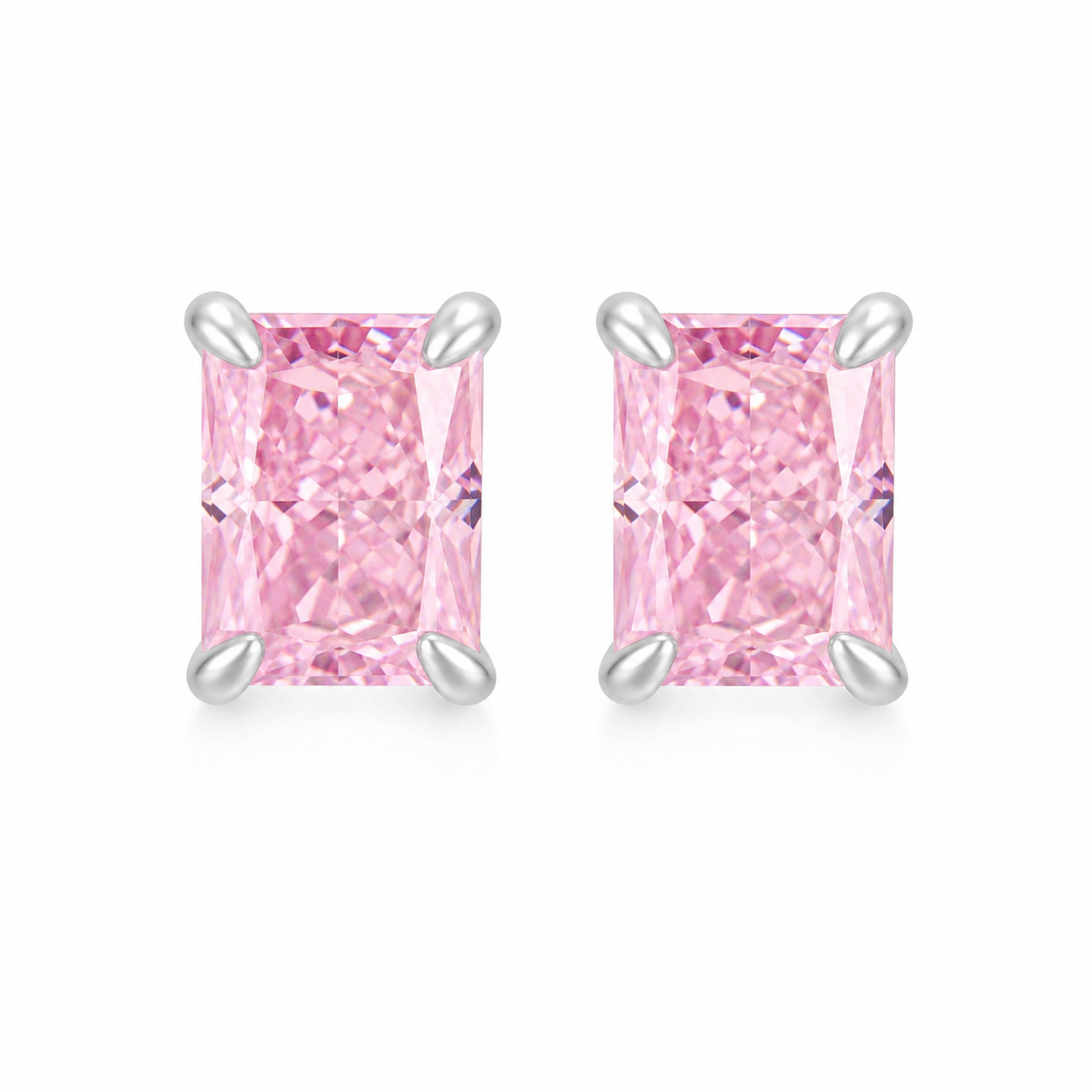 1 (1) Emerald Green Stud Earrings - CE020 - Image 1