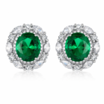 Emerald Green Drop Earrings - CE019