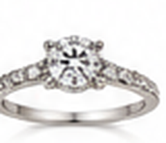 Vintage moissanite ring setting for her