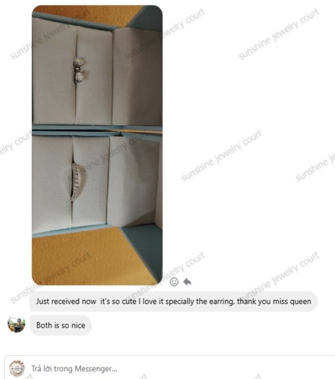 Real customer jewelry case from Sunshine Jewelry Facebook page 5