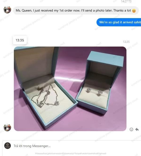 Real customer jewelry case from Sunshine Jewelry Facebook page 7