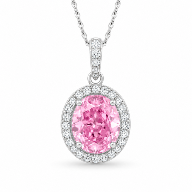 Crimson Twin Hearts Filigree Pendant Necklace – CP074
