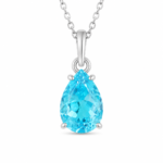 Scarlet Heart Halo Pendant Necklace - CP075