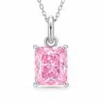 Crimson Teardrop Vintage Filigree Pendant Necklace - CP076