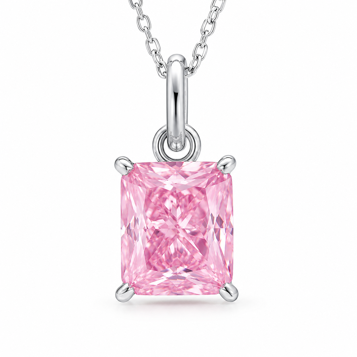 CP076 Crimson Teardrop Vintage Filigree Pendant Necklace - CP076 - Image 1
