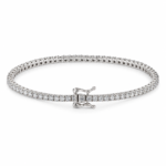 3mm Round Moissanite Tennis Bracelet, 7.5-Inch