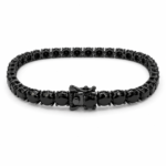 3mm Black Moissanite Tennis Bracelet, 6.5-Inch