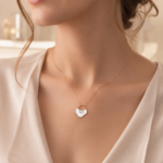 Four-Heart Clover Moissanite Pendant Necklace - Image 2