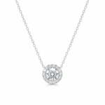 Sunflower Moissanite Pendant Necklace