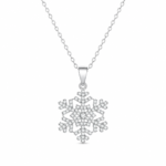Snowflake Moissanite Pendant Necklace
