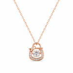 Lucky Cat Moissanite Pendant Necklace