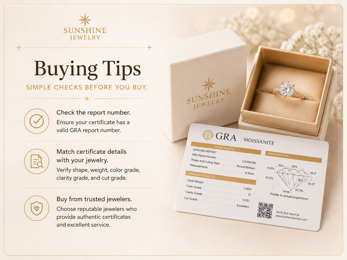 Moissanite buying tips before choosing certified jewelry