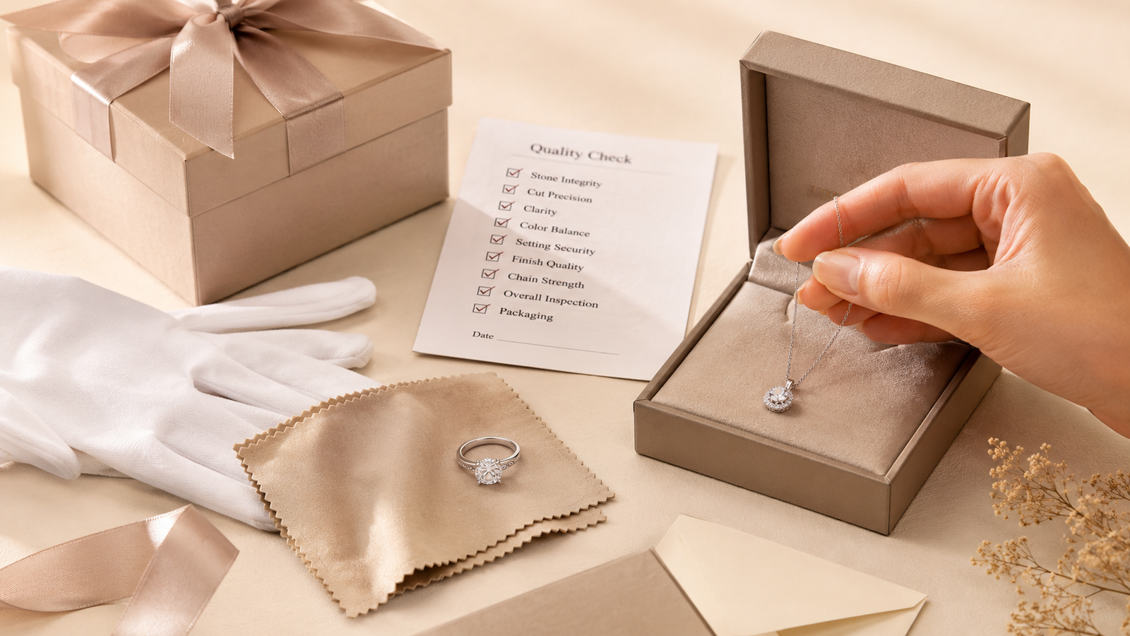 Jewelry quality checklist before packaging