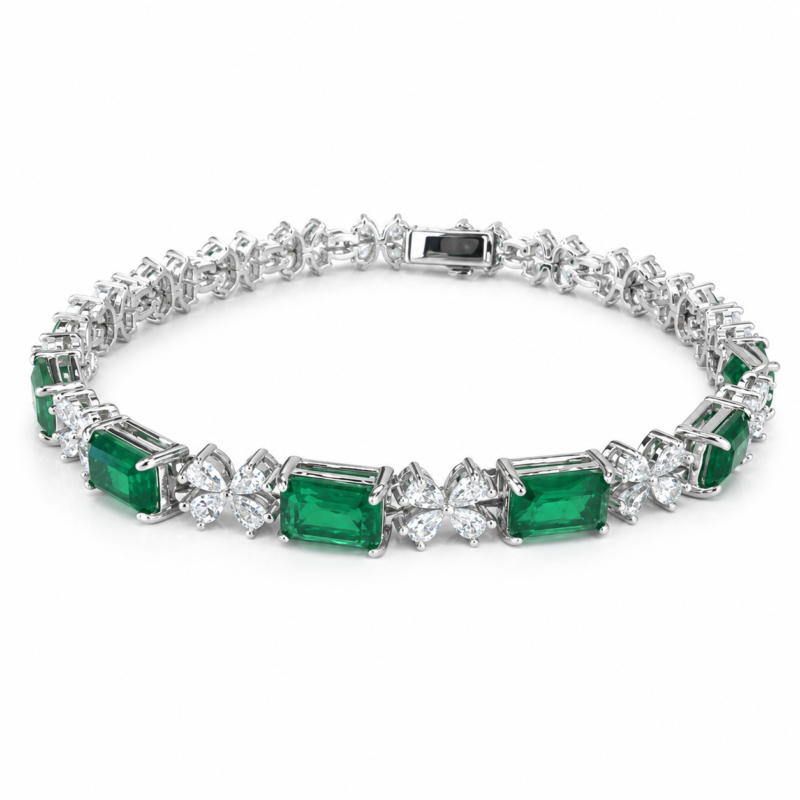 Emerald Green Tennis Bracelet - CS013