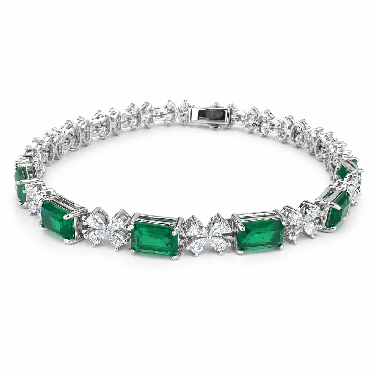 ChatGPT Image 2026年7月8日 20_05_16 (2) Emerald Green Tennis Bracelet - CS013 – Image 1