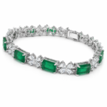 Emerald Green Tennis Bracelet - CS013 – Image 3