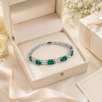 Emerald Green Tennis Bracelet - CS013 – Image 6