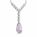 Ruby Red Pendant Necklace - CP113 - Image 4