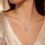Multicolor Pendant Necklace - CP109 - Image 2