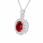 Ruby Red Romantic Pendant Necklace - CP121 – Image 3