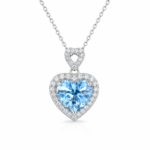 Sapphire Blue Pendant Necklace - CP122