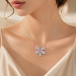 Emerald Green Pendant Necklace - CP083 - Image 2