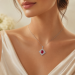 Multicolor Pendant Necklace - CP086 - Image 2