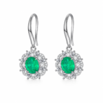 Sapphire Blue Drop Earrings - CE006