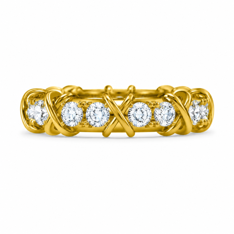 3mm Full-Eternity Moissanite Wedding Band