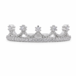 Crown Contour Moissanite Stackable Band