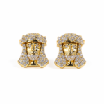 Royal Crest Moissanite Stud Earrings