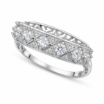 Princess-Cut Moissanite Eternity Band