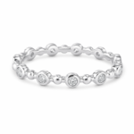 Bezel-Set Bubble Moissanite Eternity Band