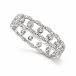 Oval Openwork Moissanite Eternity Band