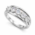 Marquise & Round Moissanite Statement Ring