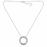 Round-Cut Halo Moissanite Pendant Necklace