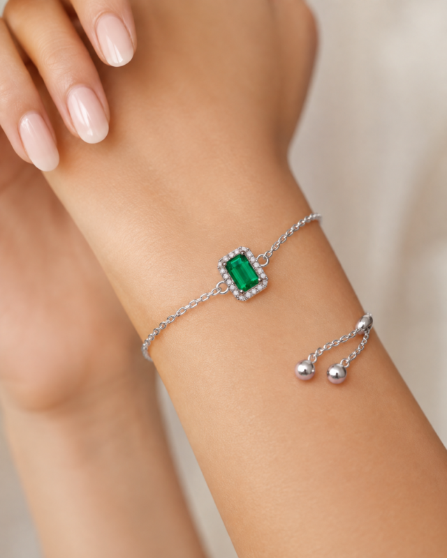 Guardian Gate Square-Cut S925 Sterling Silver Bracelet second image