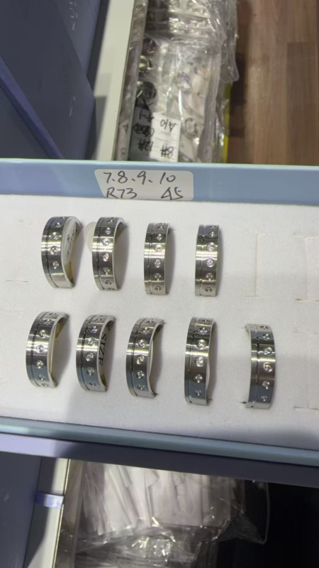 Modern Channel-Set Moissanite Band - MS0826