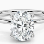 1 CT Oval-Cut Solitaire Moissanite Ring - MS0830