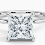 1 CT Princess-Cut Solitaire Moissanite Ring - MS0832
