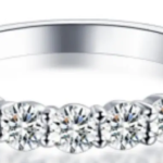 0.7 CT Seven-Stone Wedding Moissanite Band - MS0855