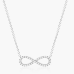Infinity Pavé Moissanite Necklace - MS0879