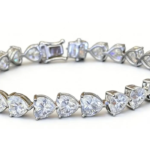 Heart-Cut Tennis Moissanite Bracelet - MS0881