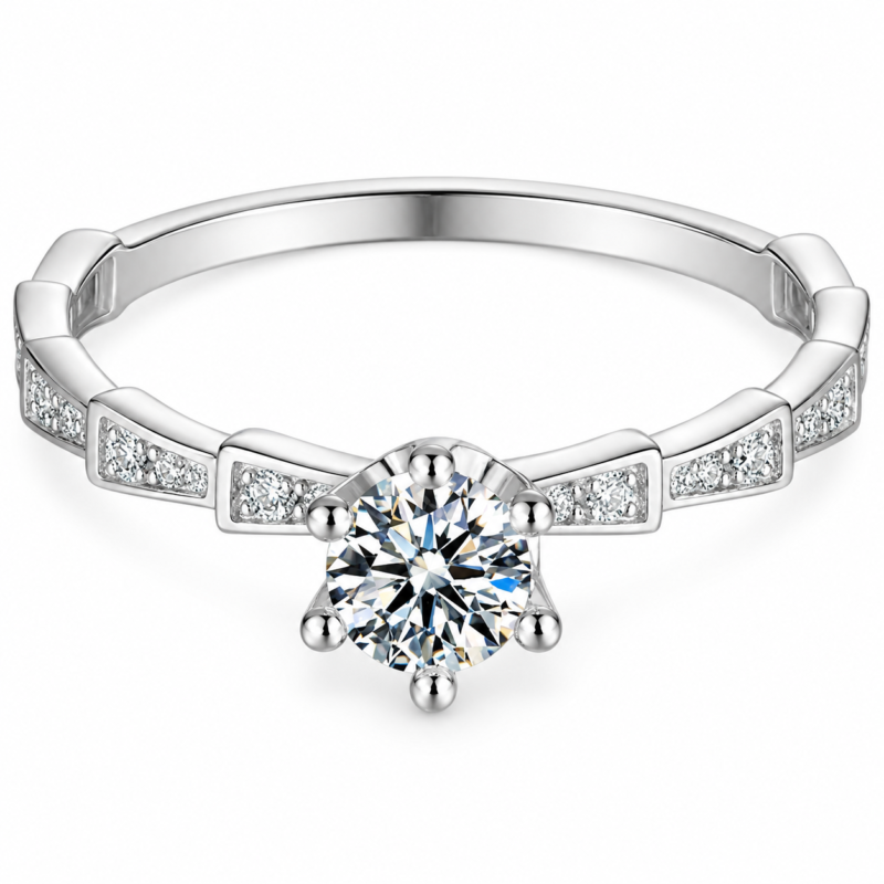 1 CT Medusa Snake Moissanite Statement Ring - MS0904