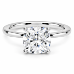 2 CT Cushion-Cut Solitaire Moissanite Ring - MS0907