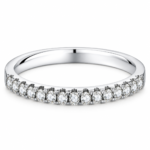 Half-Eternity Pavé Moissanite Band - MS0916