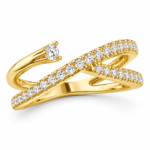 Two-Tone Moissanite Statement Ring - MS0920