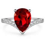 7 x 10 mm Center-Stone Moissanite Ring - MS0923