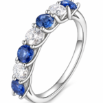 3.5 mm Center-Stone Moissanite Ring - MS0927