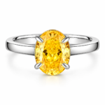 7 x 9 mm Center-Stone Moissanite Ring - MS0931
